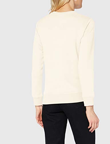 Helly Hansen HH Logo Crewneck French Terry Sweatshirt Sudadera, 047 Snow, M para Mujer