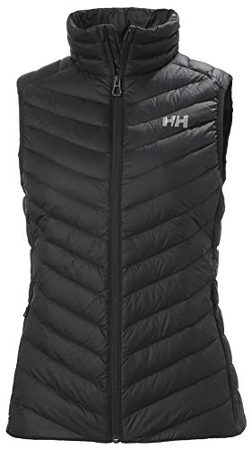 Helly Hansen Verglas - Chaleco aislante de plumón para mujer, Unzutreffend, Evergreen, Chaleco aislante de plumón Verglas, Mujer, color negro, tamaño large