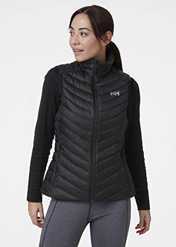 Helly Hansen Verglas - Chaleco aislante de plumón para mujer, Unzutreffend, Evergreen, Chaleco aislante de plumón Verglas, Mujer, color negro, tamaño large