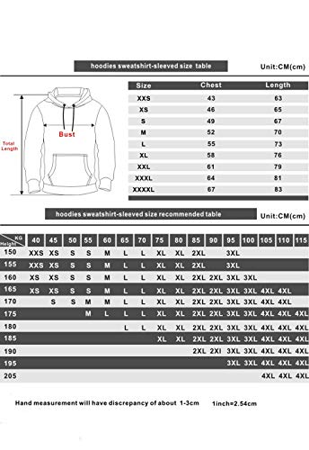 Helymore Sudadera con Capucha 3D de Impresion para Hombres Mujeres Juego de Chaqueta Sueter de Prendas de Vestir Exteriores Negro, M