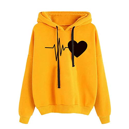 Holataa Sudadera Mujer con Capucha Invierno Hoodie Sweatshirt Sudaderas Chica Baratas Manga Larga Moda Tallas Grandes