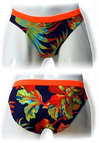 HOM Paradisiaque Swim Mini Briefs Bañador, Azul (Marine), Small para Hombre