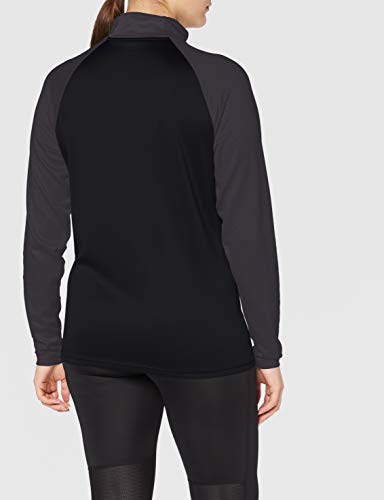 Hummel Hmlaction Ha_zi_sw - Sudadera con Media Cremallera para Mujer, Mujer, 208867, Negro , Extra-Large