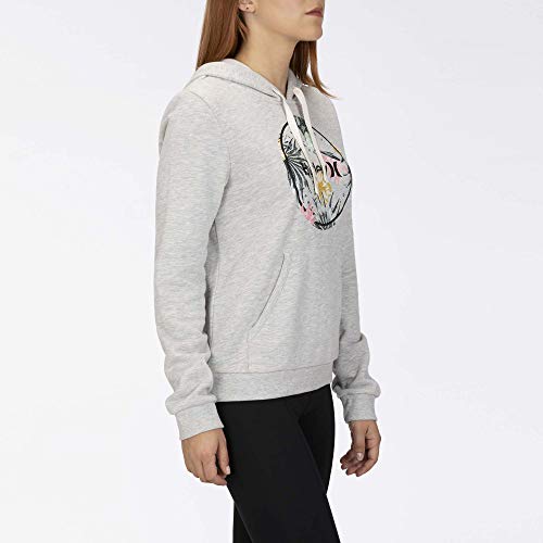 Hurley W Crush Fleece Pullover Sudadera, Mujer, Grey Heather, L