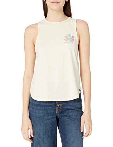 Hurley W Get Shacked Flouncy Tank Camiseta De Tirantes, Mujer, Fossil, S