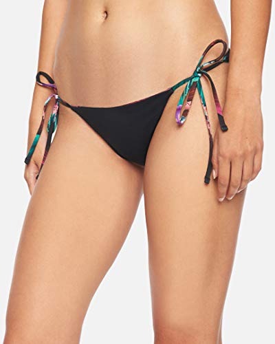 Hurley W Rvsb Orchid Snack Surf Bottom Parte De Abajo Bikini, Mujer, Black/(Black), XL