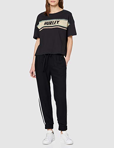 Hurley W Tuxedo Beach Jogger Pantalón De Chandal, Mujer, Black, XS