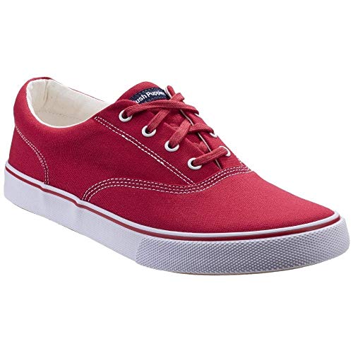 Hush Puppies - Zapatillas Deportivas Casuales Byanca de Cordones para Chica Mujer (41 EU) (Rojo)