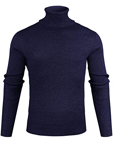 iClosam Jersey Cuello Vuelto Hombre Grueso Jerseis Negros Hombre Abrigados Sudadera Oficina OtoñO