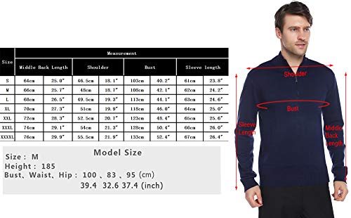 iClosam Jersey De Lana Hombre Punto Sudadera De Punto Grueso para Hombre Outwear Tops Sueltos