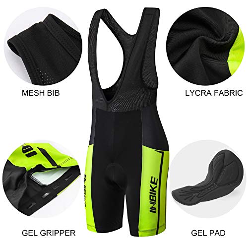 INBIKE Maillot Ciclismo Hombre Verano Culotte Ciclismo Pantalones Bicicleta Hombre Equipación Ciclismo Hombre Transpirable y De Secado Rápido(XL)