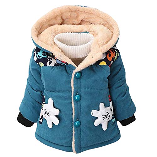 Infant Coat Autumn Winter Baby Jackets For Baby Boys Jacket Kids Warm Outerwear Coats Green 3M