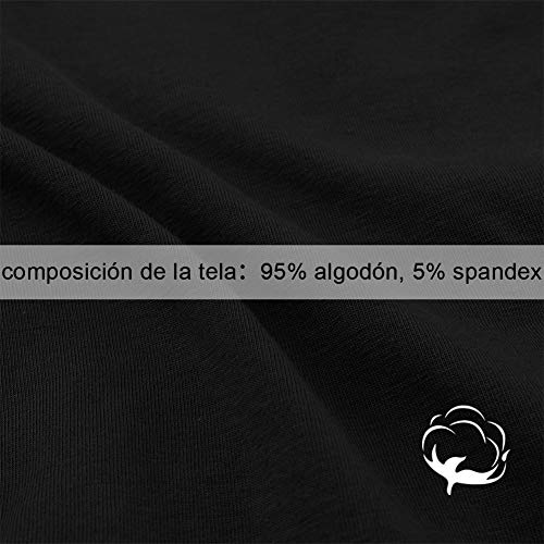 INNERSY Bragas Mujer Algodón Culotte de Sexy y Cómoda Ropa Interior Pack de 6 (XL-EU 44, 2Negro+2Gris+2Blanco)