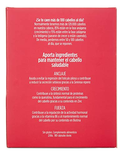 ISDIN Lambdapil Cápsulas Anticaída del Cabello, 180 Cápsulas, 20% Gratis | Fortalece el Cabello y Reduce la Caída del Mismo | 3 Meses Tratamiento