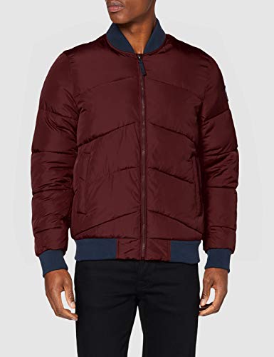 Izod Bomber Puffer Jacket Chaqueta, Rojo (Port Royale 606), M para Hombre