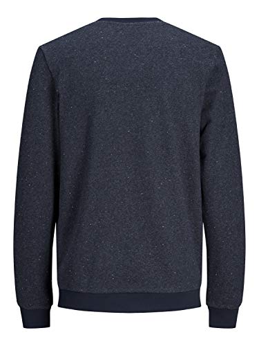 JACK & JONES 12165792 - Sudadera con Cuello Redondo, Color Azul Marino Azul Marino M