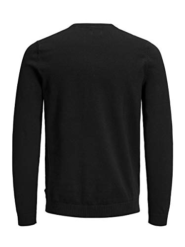 Jack & Jones Jjebasic Knit Crew Neck Noos suéter, Negro (Navy Blazer), X-Large para Hombre