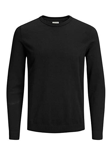 Jack & Jones Jjebasic Knit Crew Neck Noos suéter, Negro (Navy Blazer), X-Large para Hombre