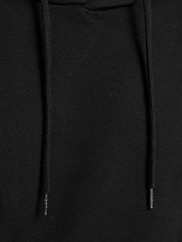 Jack & Jones JJEBASIC Sweat Hood Noos Sudadera con Capucha, Negro, M para Hombre