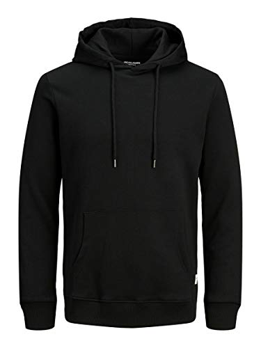 Jack & Jones JJEBASIC Sweat Hood Noos Sudadera con Capucha, Negro, M para Hombre