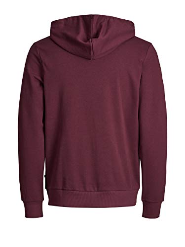 Jack & Jones Jjeholmen Sweat Zip Hood Noos Sudadera, Rojo (Port Royale), Large para Hombre