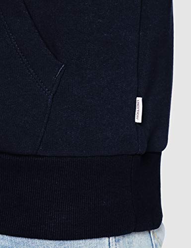 Jack & Jones JJELOGO Sweat Hood 2 Col 20/21 Noos Sudadera con Capucha, Azul Marino, S para Hombre