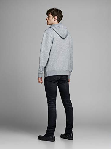 Jack & Jones Jjesoft Sweat Hood Noos Capucha, Gris (Light Grey Melange Fit: Relax), XL para Hombre