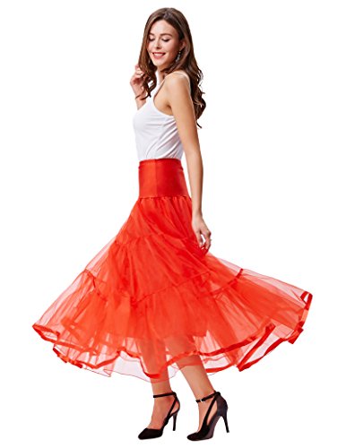 Jack Smith Enagua roja para Mujer Encantadora para Vestido Retro de los años 40 JS0421-4 M