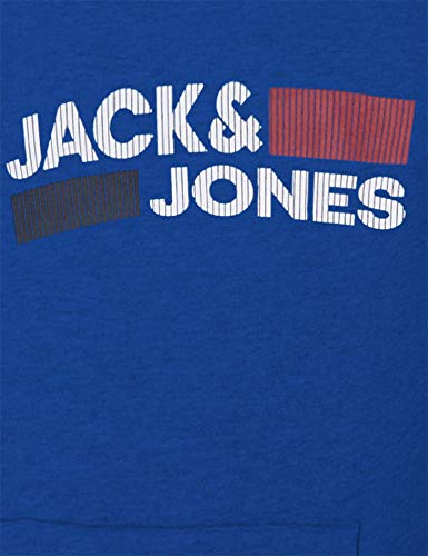 Jack&Jones JJECORP Logo Sweat Hood Noos Sudadera con Capucha, Classic Blue/Detail:Play - REG, Large para Hombre