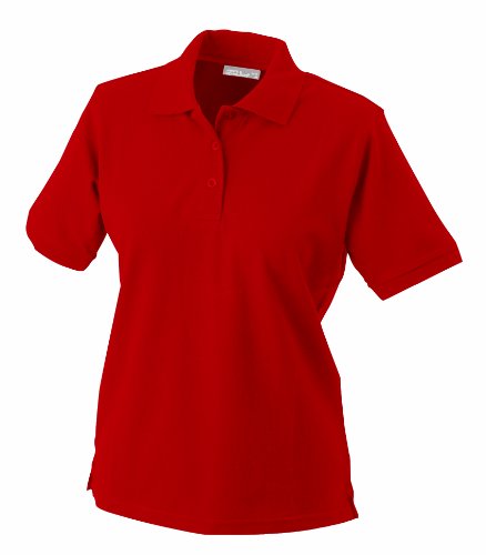 James & Nicholson Polo, Rojo (Red), X-Large (Talla del Fabricante: X-Large) para Mujer