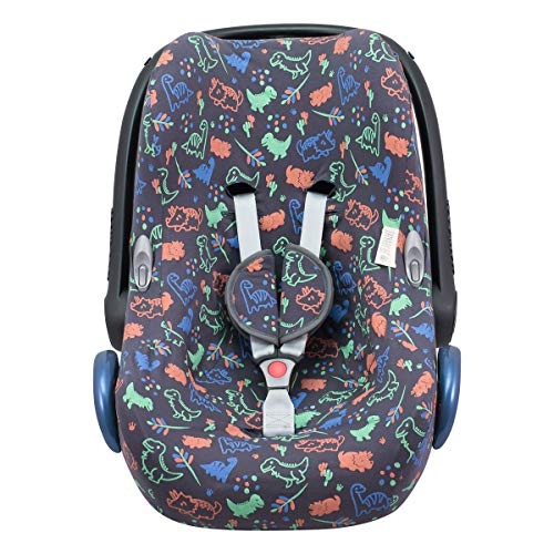 JANABEBE Funda compatible con Maxi Cosi Cabriofix, silla de coche gr 0 Happy Dino