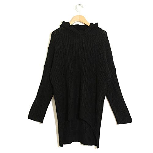 Jersey Mujer Otoño Invierno Elegantes Festival Capucha Moda Sudadera de moda Color Sólido Irregular Manga Larga Anchos Hoody Jerseys Lana Casual Cómodo Jerseys Moda Joven Estilo Moderno