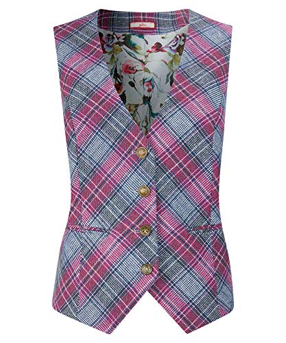 Joe Browns Summer Time Waistcoat Chaleco de Traje de Negocios, A-Multi Check, 40 para Mujer