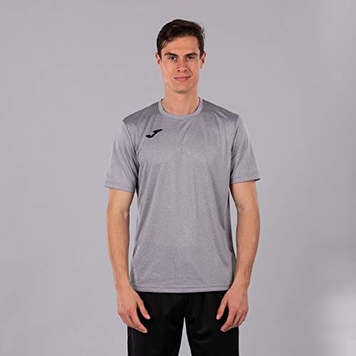 Joma Combi Camiseta Manga Corta, Hombre, Gris (Melange Claro), L