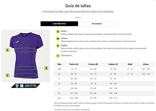 Joma Combi Woman M/C Camiseta Deportiva para Mujer de Manga Corta y Cuello Redondo, Verde (Green), XL