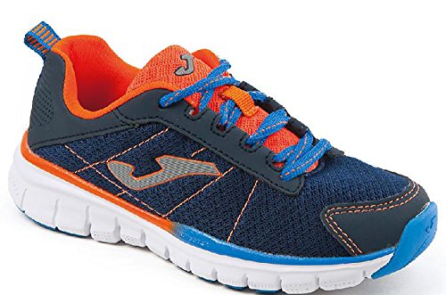 JOMA J.TEMS-703 Zapatilla Running NIÑO Marino-Naranja 32