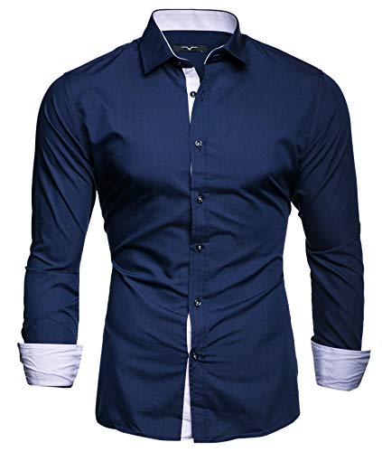 Kayhan Hombre Camisa, TwoFace Navyblue L