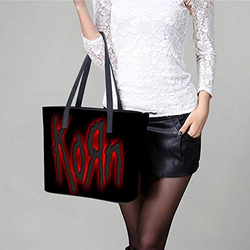 Korn bolsos y bolsos para mujer, bolso de mano de moda de cuero sintético con asa en la parte superior