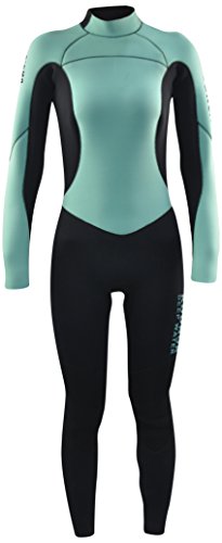 Kounga Dw 4.3 Traje para Surf y Buceo, Mujer, Azul Claro/Negro, XL