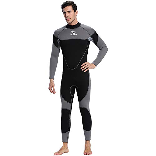 Kstyhome Traje de Neopreno de 3 mm para Hombres Traje de Surf Traje de Buceo Traje de baño Traje de Neopreno