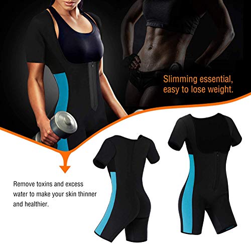 【La última Versión Original 2021】 Traje Sauna para Adelgazar, Chándal y chaleco termico de Entrenamiento, Faja Reductora de Abdomen in Neopreno para Deporte Fiteness (L)