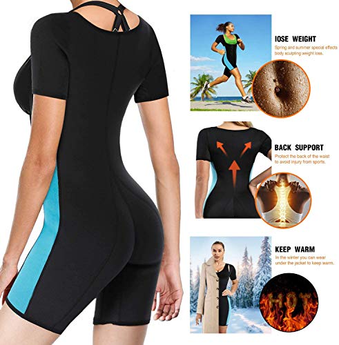 【La última Versión Original 2021】 Traje Sauna para Adelgazar, Chándal y chaleco termico de Entrenamiento, Faja Reductora de Abdomen in Neopreno para Deporte Fiteness (L)