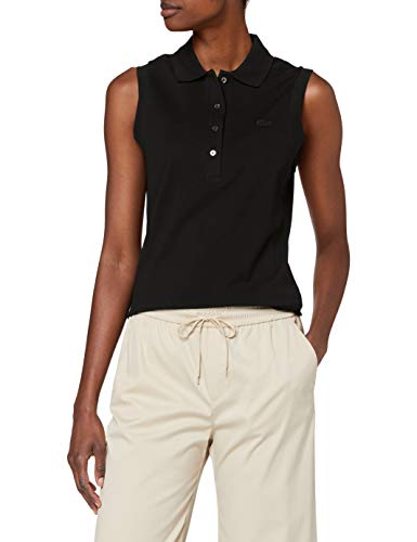 Lacoste Pf5445 Polo, Negro (Noir 031), 46 para Mujer