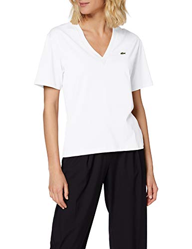 Lacoste TF5458 Camiseta, Blanco (Blanc), 38 para Mujer