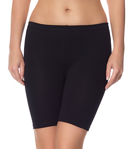 Ladeheid Pantalones Piratas Cortos Leggins 1/2 Ropa Deportiva Mujer LAMA04 (Negro13, 2XL/3XL)