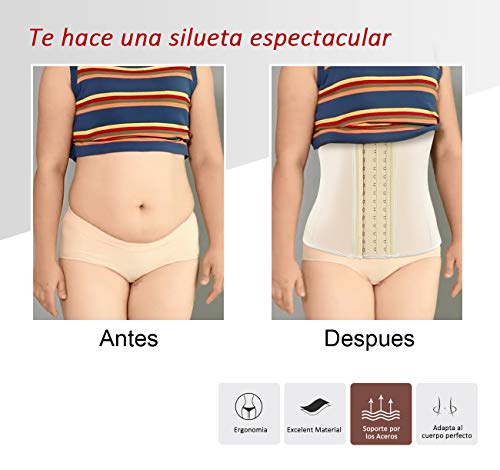 LaLaAreal Fajas Reductoras Corset Cincher Bustiers Corsé Adelgazantes de Cinturón Formación para Body Shaper Mujer