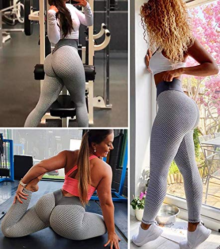 Lalamelon Mallas Push up Mujer Leggins Deportivos Yoga Leggings de Cintura Alta Pantalones Deporte con Bolsillos para Fitness Running Elásticos y Transpirables