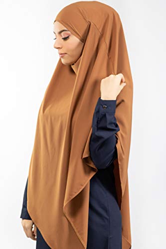 Lamis Hijab - Khimar hijab para mujer musulmana velada Brique Talla única