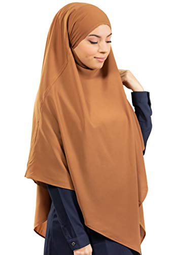 Lamis Hijab - Khimar hijab para mujer musulmana velada Brique Talla única