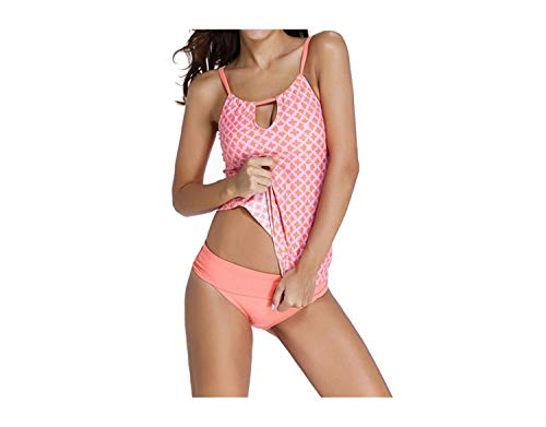 Las mujeres Tankini Biknis Set Plus Tamaño Traje de Baño 3XL Traje de Baño 2 Piezas Trajes Impreso Bikini E835